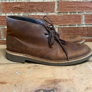 Clarks Dress Boot Shoes Brown 12 Men Leather